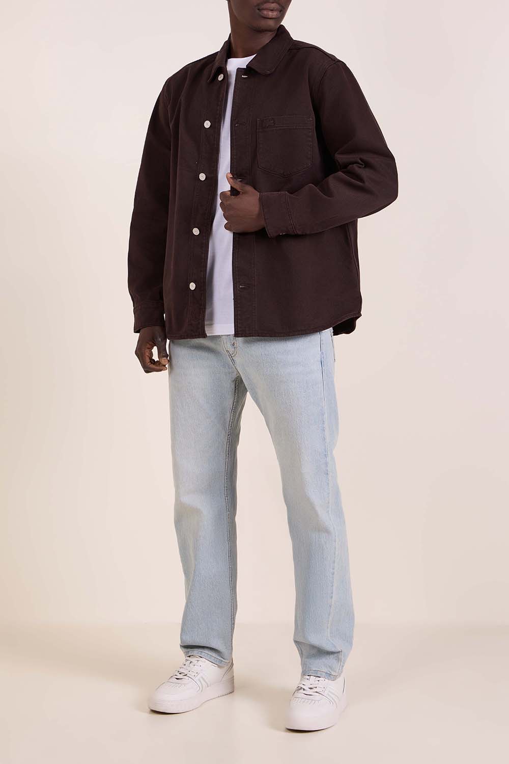 ז'קט-חולצה ג'ינס אוברסייז